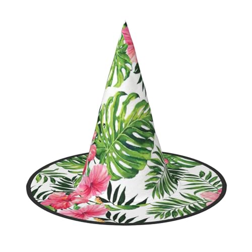 ZHAOUR 2 Stück Halloween-Hut – tropische Blätter Druck Hexen Dekor Party, Cosplay Rollenspiel, Karneval, Verkleiden Maskerade Supplies ZHAOUR 2 Stück Halloween-Hut – tropische Blätter Druck Hexen Dekor Party, Cosplay Rollenspiel, Karneval, Verkleiden Maskerade Supplies von ZHAOUR