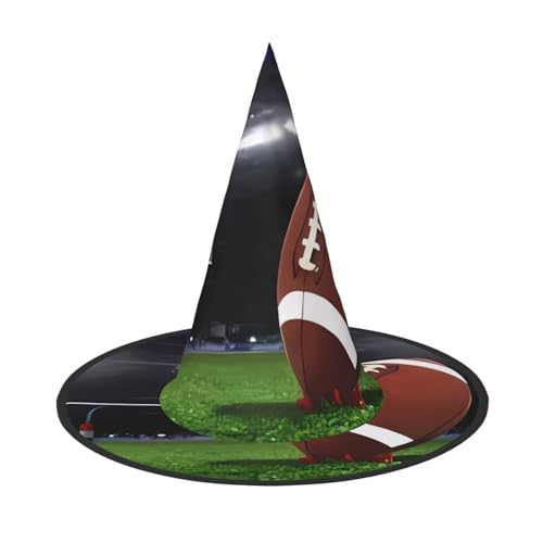 ZHAOUR 2 x Halloween-Hut – American Soccer (1) Druck Hexen Dekor Party, Cosplay Rollenspiel, Karneval, Maskerade Supplies von ZHAOUR