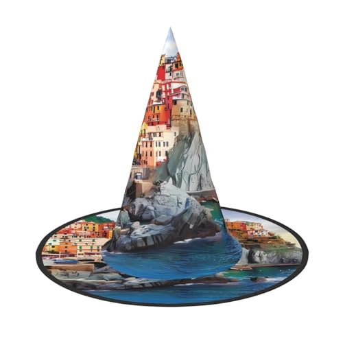 ZHAOUR 3 Stück Halloween-Hut – Cinque Terre Landschaft Druck Hexen Dekor Party, Cosplay Rollenspiel, Karneval, Verkleiden Maskerade Supplies ZHAOUR 3 Stück Halloween-Hut – Cinque Terre Landschaft Druck Hexen Dekor Party, Cosplay Rollenspiel, Karneval, Verkleiden Maskerade Supplies von ZHAOUR