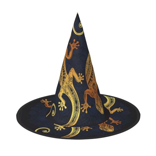ZHAOUR 3 Stück Halloween-Hut – Gecko-Eidechsen Druck Hexen Dekor Party, Cosplay, Rollenspiele, Karneval, Verkleidungen Maskerade Supplies ZHAOUR 3 Stück Halloween-Hut – Gecko-Eidechsen Druck Hexen Dekor Party, Cosplay, Rollenspiele, Karneval, Verkleidungen Maskerade Supplies von ZHAOUR