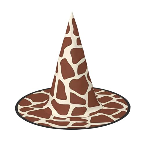 ZHAOUR 3 x Halloween-Hut – Giraffen-Druck (1) Druck Hexen Dekor Party, Cosplay Rollenspiel, Karneval, Maskerade Supplies von ZHAOUR