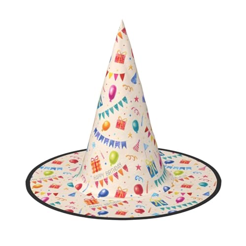 ZHAOUR 3 x Halloween-Hut – "Happy Birthday to You", Hexen-Dekor, Party, Cosplay, Rollenspiele, Karneval, Maskerade-Zubehör ZHAOUR 3 x Halloween-Hut – "Happy Birthday to You", Hexen-Dekor, Party, Cosplay, Rollenspiele, Karneval, Maskerade-Zubehör von ZHAOUR