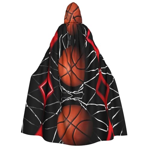 ZHAOUR Basketball-Druck, Halloween-Kapuzenumhang, Umhang – Unisex für Erwachsene, Party, Karneval, Comic-Ausstellung, Cosplay-Bademantel ZHAOUR Basketball-Druck, Halloween-Kapuzenumhang, Umhang – Unisex für Erwachsene, Party, Karneval, Comic-Ausstellung, Cosplay-Bademantel von ZHAOUR