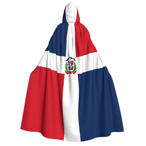ZHAOUR Dominikanische Republik Druck Halloween Kapuzenumhang Kostüm Umhang – Unisex Erwachsene Party, Karneval, Comic Ausstellung, Cosplay Robe ZHAOUR Dominikanische Republik Druck Halloween Kapuzenumhang Kostüm Umhang – Unisex Erwachsene Party, Karneval, Comic Ausstellung, Cosplay Robe von ZHAOUR