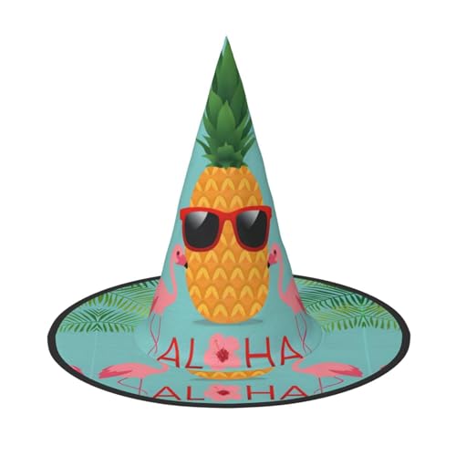 ZHAOUR Halloween-Hut – Ananas-Flamingo-Druck, Hexen-Dekoration, Party, Cosplay, Rollenspiele, Karneval, Maskerade-Zubehör, 3 Stück ZHAOUR Halloween-Hut – Ananas-Flamingo-Druck, Hexen-Dekoration, Party, Cosplay, Rollenspiele, Karneval, Maskerade-Zubehör, 3 Stück von ZHAOUR