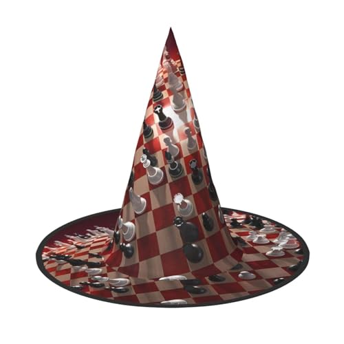 ZHAOUR Halloween-Hut – Internationaler Schachdruck, Hexen-Dekoration, Party, Cosplay, Rollenspiele, Karneval, Maskerade-Zubehör, 3 Stück ZHAOUR Halloween-Hut – Internationaler Schachdruck, Hexen-Dekoration, Party, Cosplay, Rollenspiele, Karneval, Maskerade-Zubehör, 3 Stück von ZHAOUR