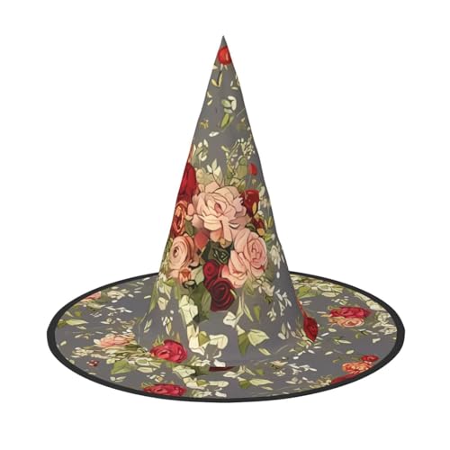 ZHAOUR Halloween-Hut – Pfingstrosen-Blumenmuster, Hexen-Dekoration, Party, Cosplay, Rollenspiele, Karneval, Maskerade-Zubehör, 3 Stück ZHAOUR Halloween-Hut – Pfingstrosen-Blumenmuster, Hexen-Dekoration, Party, Cosplay, Rollenspiele, Karneval, Maskerade-Zubehör, 3 Stück von ZHAOUR