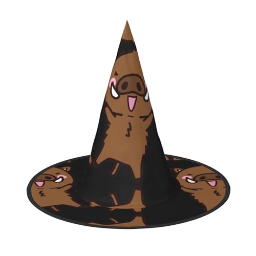 ZHAOUR Halloween-Hut – Springschwein-Animations-Druck, Hexen-Dekoration, Party, Cosplay, Rollenspiele, Karneval, Maskerade-Zubehör, 2 Stück ZHAOUR Halloween-Hut – Springschwein-Animations-Druck, Hexen-Dekoration, Party, Cosplay, Rollenspiele, Karneval, Maskerade-Zubehör, 2 Stück von ZHAOUR