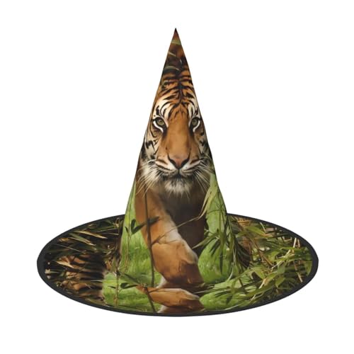 ZHAOUR Halloween-Hut – Tiger im Dschungel, Hexen-Dekoration, Party, Cosplay, Rollenspiele, Karneval, Maskerade-Zubehör, 2 Stück ZHAOUR Halloween-Hut – Tiger im Dschungel, Hexen-Dekoration, Party, Cosplay, Rollenspiele, Karneval, Maskerade-Zubehör, 2 Stück von ZHAOUR