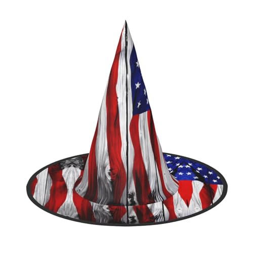 ZHAOUR Halloween-Hut – US-Flagge, Hexen-Dekoration, Party, Cosplay, Rollenspiele, Karneval, Maskerade-Zubehör, 2 Stück ZHAOUR Halloween-Hut – US-Flagge, Hexen-Dekoration, Party, Cosplay, Rollenspiele, Karneval, Maskerade-Zubehör, 2 Stück von ZHAOUR