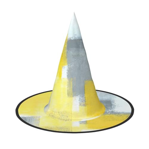 ZHAOUR Halloween-Hut – abstrakter Kunstdruck, Hexen-Dekor, Party, Cosplay, Rollenspiele, Karneval, Kostümzubehör, 2 Stück von ZHAOUR