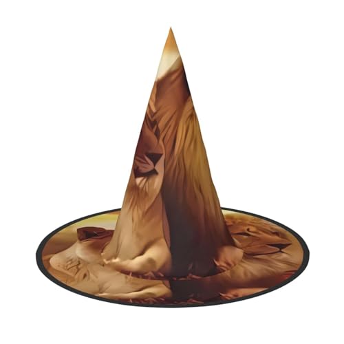 ZHAOUR Halloween-Hut – afrikanischer Löwen-Druck, Hexen-Dekoration, Party, Cosplay, Rollenspiele, Karneval, Maskerade-Zubehör, 2 Stück ZHAOUR Halloween-Hut – afrikanischer Löwen-Druck, Hexen-Dekoration, Party, Cosplay, Rollenspiele, Karneval, Maskerade-Zubehör, 2 Stück von ZHAOUR