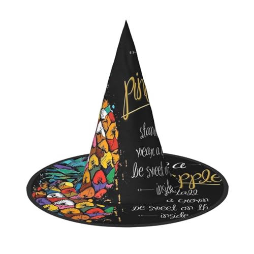 ZHAOUR Halloween-Hut – bunte Obst-Ananas-Druck, Hexen-Dekoration, Party, Cosplay, Rollenspiele, Karneval, Maskerade-Zubehör, 3 Stück ZHAOUR Halloween-Hut – bunte Obst-Ananas-Druck, Hexen-Dekoration, Party, Cosplay, Rollenspiele, Karneval, Maskerade-Zubehör, 3 Stück von ZHAOUR