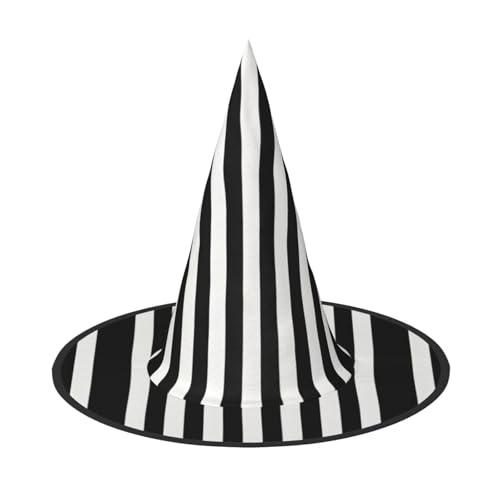 ZHAOUR Halloween-Hut – schwarz-weiß gestreifter Druck, Hexen-Dekoration, Party, Cosplay, Rollenspiele, Karneval, Maskerade-Zubehör, 3 Stück ZHAOUR Halloween-Hut – schwarz-weiß gestreifter Druck, Hexen-Dekoration, Party, Cosplay, Rollenspiele, Karneval, Maskerade-Zubehör, 3 Stück von ZHAOUR
