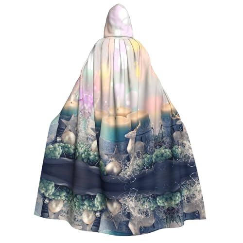 ZHAOUR Halloween-Kapuzenumhang mit Aufschrift "Merry Christmas", für Partys, Karneval, Comic-Ausstellung, Cosplay-Bademantel von ZHAOUR