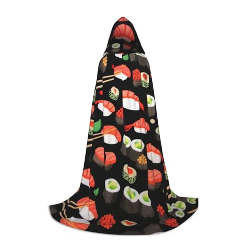 ZHAOUR L Halloween Kapuzenumhang - Unisex Japanische Sushi Garnelen Druck Kostüme für Party, Karneval, Comic Ausstellung, Cosplay und mehr ZHAOUR L Halloween Kapuzenumhang - Unisex Japanische Sushi Garnelen Druck Kostüme für Party, Karneval, Comic Ausstellung, Cosplay und mehr von ZHAOUR