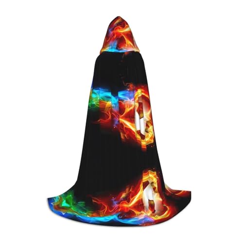 ZHAOUR M Halloween Kapuzenumhang – Unisex Feuerdrache Roll Fußball Druck Kostüme für Party, Karneval, Comic Ausstellung, Cosplay und mehr ZHAOUR M Halloween Kapuzenumhang – Unisex Feuerdrache Roll Fußball Druck Kostüme für Party, Karneval, Comic Ausstellung, Cosplay und mehr von ZHAOUR
