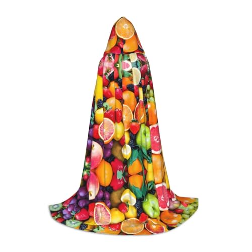 ZHAOUR M Halloween Kapuzenumhang - Unisex Frische Früchte Druck Kostüme für Party, Karneval, Comic Ausstellung, Cosplay und mehr ZHAOUR M Halloween Kapuzenumhang - Unisex Frische Früchte Druck Kostüme für Party, Karneval, Comic Ausstellung, Cosplay und mehr von ZHAOUR