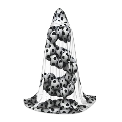 ZHAOUR M Halloween Kapuzenumhang - Unisex Fußball-Font-lette-Druck Kostüme für Party, Karneval, Comic-Ausstellung, Cosplay und mehr ZHAOUR M Halloween Kapuzenumhang - Unisex Fußball-Font-lette-Druck Kostüme für Party, Karneval, Comic-Ausstellung, Cosplay und mehr von ZHAOUR