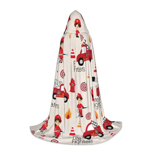 ZHAOUR M Halloween Kapuzenumhang - Unisex Kleine Jungen und Mädchen in Feuerwehrmann Druck Kostüme für Party, Karneval, Comic Ausstellung, Cosplay und mehr ZHAOUR M Halloween Kapuzenumhang - Unisex Kleine Jungen und Mädchen in Feuerwehrmann Druck Kostüme für Party, Karneval, Comic Ausstellung, Cosplay und mehr von ZHAOUR
