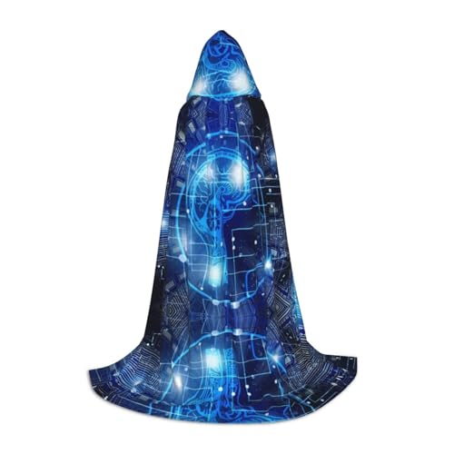ZHAOUR M Halloween Kapuzenumhang - Unisex Künstliche Intelligenz Gehirn Druck Kostüme für Party, Karneval, Comic Ausstellung, Cosplay und mehr ZHAOUR M Halloween Kapuzenumhang - Unisex Künstliche Intelligenz Gehirn Druck Kostüme für Party, Karneval, Comic Ausstellung, Cosplay und mehr von ZHAOUR