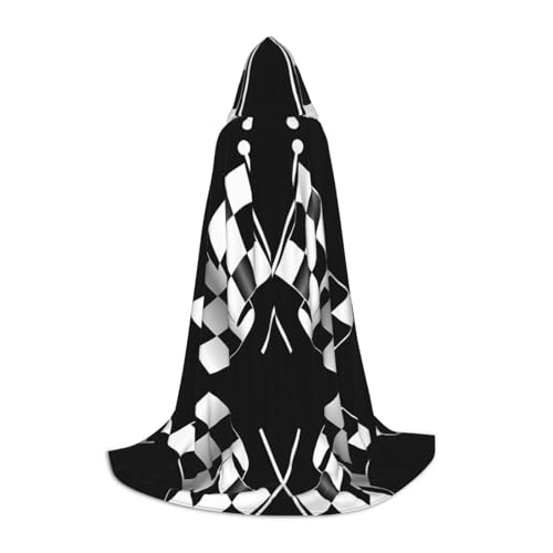 ZHAOUR M Halloween Kapuzenumhang – Unisex Schwarz Weiß Formel Karierte Flaggen Muster Druck Kostüme für Party, Karneval, Comic Ausstellung, Cosplay und mehr ZHAOUR M Halloween Kapuzenumhang – Unisex Schwarz Weiß Formel Karierte Flaggen Muster Druck Kostüme für Party, Karneval, Comic Ausstellung, Cosplay und mehr von ZHAOUR