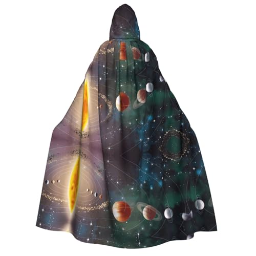 ZHAOUR Planet Weltraum Sonnensystem Druck Halloween Kapuzenumhang Kostüm Umhang – Unisex Erwachsene Party, Karneval, Comic Ausstellung, Cosplay Robe ZHAOUR Planet Weltraum Sonnensystem Druck Halloween Kapuzenumhang Kostüm Umhang – Unisex Erwachsene Party, Karneval, Comic Ausstellung, Cosplay Robe von ZHAOUR