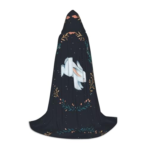 ZHAOUR S Halloween-Kapuzenumhang – Unisex, niedlicher weißer Hasen-Druck, Kostüme für Party, Karneval, Comic-Ausstellung, Cosplay und mehr ZHAOUR S Halloween-Kapuzenumhang – Unisex, niedlicher weißer Hasen-Druck, Kostüme für Party, Karneval, Comic-Ausstellung, Cosplay und mehr von ZHAOUR