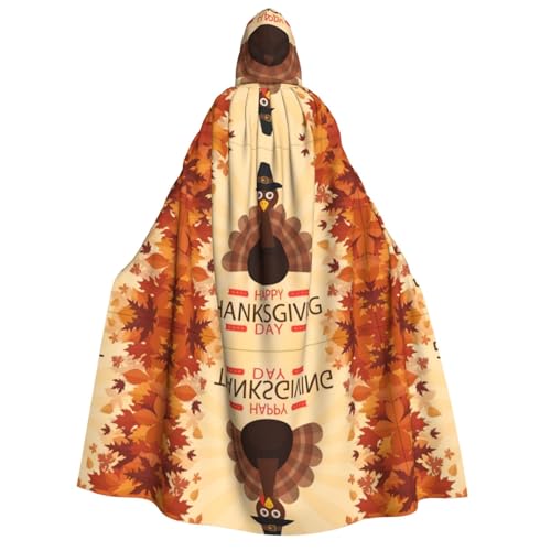 ZHAOUR Umhang mit Kapuze, Ahornblatt, Dunkelbraun, Türkei-Druck, Halloween, Unisex, Erwachsene, Party, Karneval, Comic-Ausstellung, Cosplay ZHAOUR Umhang mit Kapuze, Ahornblatt, Dunkelbraun, Türkei-Druck, Halloween, Unisex, Erwachsene, Party, Karneval, Comic-Ausstellung, Cosplay von ZHAOUR