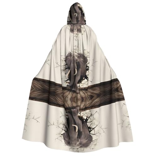 ZHAOUR Umhang mit Kapuze und Elefantenmotiv, für Halloween, Unisex, Erwachsene, Party, Karneval, Comic-Ausstellung, Cosplay-Bademantel ZHAOUR Umhang mit Kapuze und Elefantenmotiv, für Halloween, Unisex, Erwachsene, Party, Karneval, Comic-Ausstellung, Cosplay-Bademantel von ZHAOUR