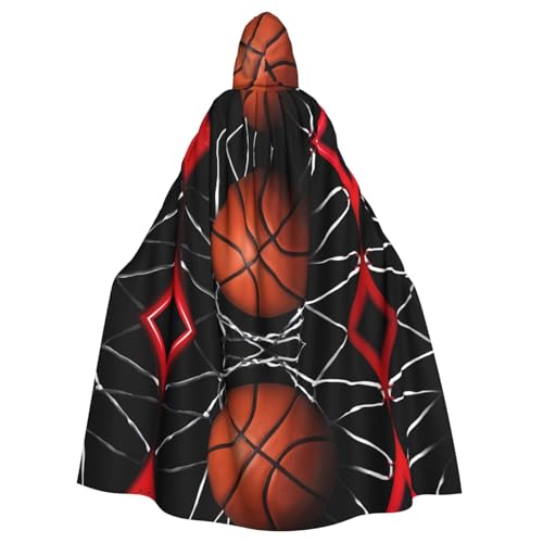 ZHAOUR Unisex Erwachsene Halloween Kapuzenumhang - Basketball Volldruck Cosplay Kostüm Umhang - Bequem und Langlebig Robe ZHAOUR Unisex Erwachsene Halloween Kapuzenumhang - Basketball Volldruck Cosplay Kostüm Umhang - Bequem und Langlebig Robe von ZHAOUR