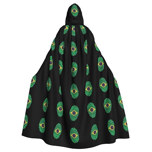 ZHAOUR Unisex Erwachsene Halloween Kapuzenumhang - Brasilien Volldruck Cosplay Kostüm Umhang - Bequem und Langlebig Robe ZHAOUR Unisex Erwachsene Halloween Kapuzenumhang - Brasilien Volldruck Cosplay Kostüm Umhang - Bequem und Langlebig Robe von ZHAOUR