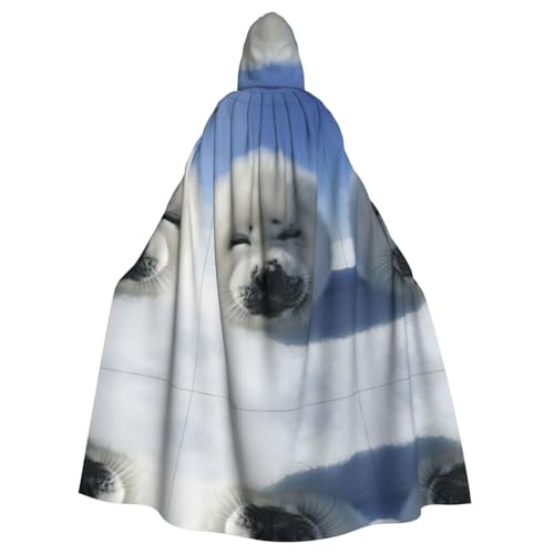 ZHAOUR Unisex Erwachsene Halloween Kapuzenumhang - Eisbär Volldruck Cosplay Kostüm Umhang - Bequem und Langlebig Robe ZHAOUR Unisex Erwachsene Halloween Kapuzenumhang - Eisbär Volldruck Cosplay Kostüm Umhang - Bequem und Langlebig Robe von ZHAOUR
