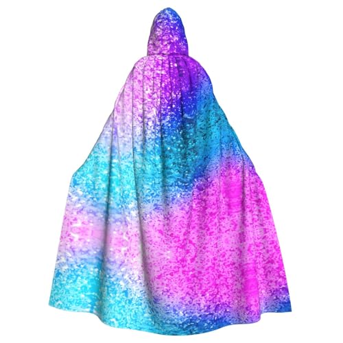 ZHAOUR Unisex Erwachsene Halloween Kapuzenumhang - Glitzer Pailletten Punkt Volldruck Cosplay Kostüm Umhang - Bequem und Langlebig Robe ZHAOUR Unisex Erwachsene Halloween Kapuzenumhang - Glitzer Pailletten Punkt Volldruck Cosplay Kostüm Umhang - Bequem und Langlebig Robe von ZHAOUR