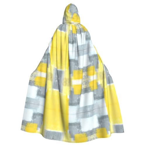 ZHAOUR Unisex Erwachsene Halloween Kapuzenumhang - Grau und Gelb Abstrakte Kunstmalerei Volldruck Cosplay Kostüm Umhang - Bequem und Langlebig Robe ZHAOUR Unisex Erwachsene Halloween Kapuzenumhang - Grau und Gelb Abstrakte Kunstmalerei Volldruck Cosplay Kostüm Umhang - Bequem und Langlebig Robe von ZHAOUR