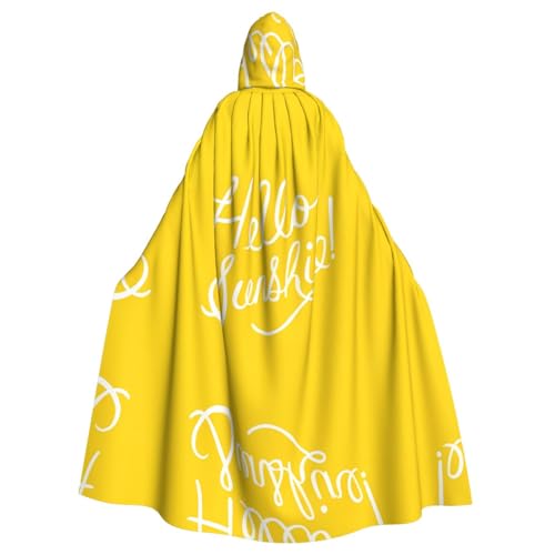 ZHAOUR Unisex Erwachsene Halloween Kapuzenumhang - Gut aussehender Hello Sunshine Volldruck Cosplay Kostüm Umhang - Bequem und Langlebig Robe ZHAOUR Unisex Erwachsene Halloween Kapuzenumhang - Gut aussehender Hello Sunshine Volldruck Cosplay Kostüm Umhang - Bequem und Langlebig Robe von ZHAOUR