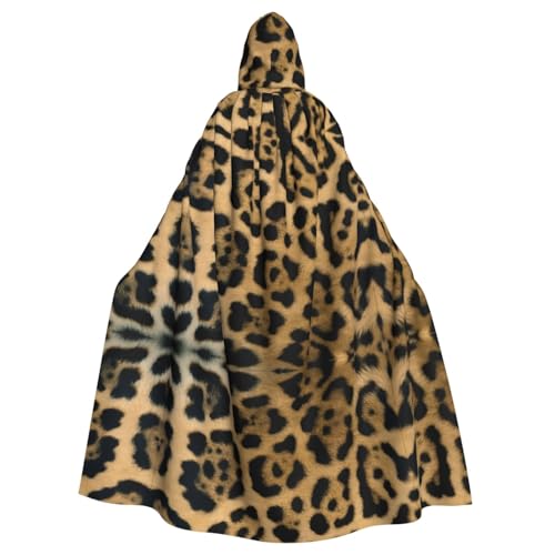 ZHAOUR Unisex Erwachsene Halloween Kapuzenumhang - Leopardenmuster Volldruck Cosplay Kostüm Umhang - Bequem und Langlebig Robe ZHAOUR Unisex Erwachsene Halloween Kapuzenumhang - Leopardenmuster Volldruck Cosplay Kostüm Umhang - Bequem und Langlebig Robe von ZHAOUR