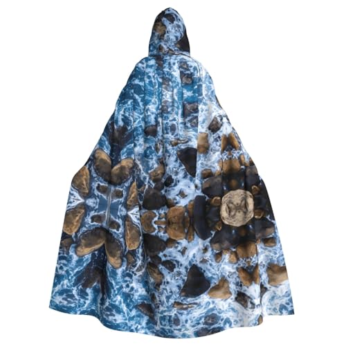 ZHAOUR Unisex Erwachsene Halloween Kapuzenumhang - Meeressteine Volldruck Cosplay Kostüm Umhang - Bequem und Langlebig Robe ZHAOUR Unisex Erwachsene Halloween Kapuzenumhang - Meeressteine Volldruck Cosplay Kostüm Umhang - Bequem und Langlebig Robe von ZHAOUR