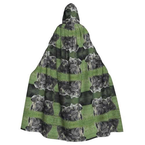 ZHAOUR Unisex Erwachsene Halloween Kapuzenumhang - Niedlicher Koalabär-Volldruck Cosplay Kostüm Umhang - Bequem und Langlebig Robe ZHAOUR Unisex Erwachsene Halloween Kapuzenumhang - Niedlicher Koalabär-Volldruck Cosplay Kostüm Umhang - Bequem und Langlebig Robe von ZHAOUR
