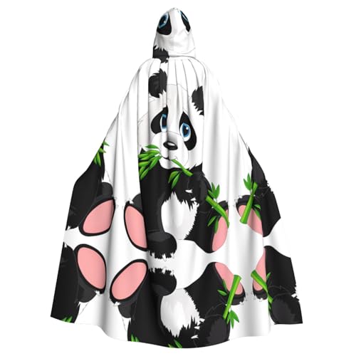 ZHAOUR Unisex Erwachsene Halloween Kapuzenumhang - Niedlicher Panda Volldruck Cosplay Kostüm Umhang - Bequem und Langlebig Robe ZHAOUR Unisex Erwachsene Halloween Kapuzenumhang - Niedlicher Panda Volldruck Cosplay Kostüm Umhang - Bequem und Langlebig Robe von ZHAOUR