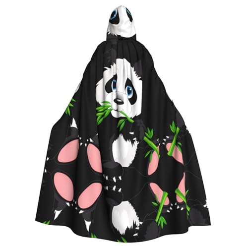 ZHAOUR Unisex Erwachsene Halloween Kapuzenumhang - Niedlicher Panda Volldruck Cosplay Kostüm Umhang - Bequem und Langlebig Robe ZHAOUR Unisex Erwachsene Halloween Kapuzenumhang - Niedlicher Panda Volldruck Cosplay Kostüm Umhang - Bequem und Langlebig Robe von ZHAOUR