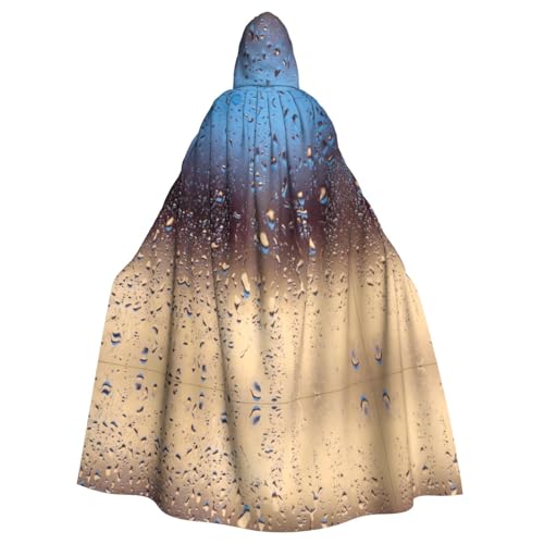 ZHAOUR Unisex Erwachsene Halloween Kapuzenumhang - Regentropfen auf Glas Volldruck Cosplay Kostüm Umhang - Bequem und Langlebig Robe ZHAOUR Unisex Erwachsene Halloween Kapuzenumhang - Regentropfen auf Glas Volldruck Cosplay Kostüm Umhang - Bequem und Langlebig Robe von ZHAOUR