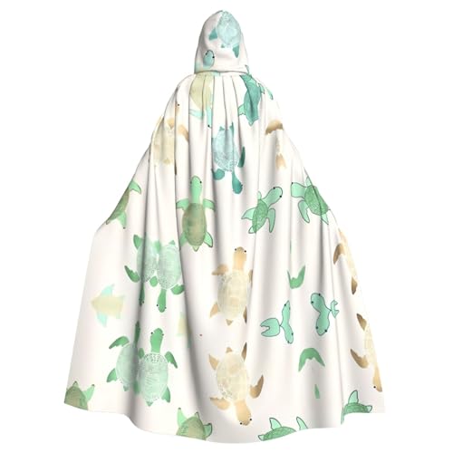 ZHAOUR Unisex Erwachsene Halloween Kapuzenumhang - Schildkröte schreiben Volldruck Cosplay Kostüm Umhang - Bequemer und langlebiger Bademantel ZHAOUR Unisex Erwachsene Halloween Kapuzenumhang - Schildkröte schreiben Volldruck Cosplay Kostüm Umhang - Bequemer und langlebiger Bademantel von ZHAOUR