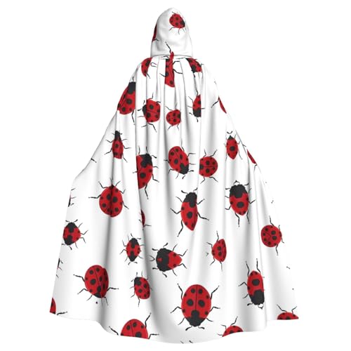 ZHAOUR Unisex Erwachsene Halloween Kapuzenumhang - Sieben Sterne Marienkäfer Volldruck Cosplay Kostüm Umhang - Bequem und Langlebig Robe ZHAOUR Unisex Erwachsene Halloween Kapuzenumhang - Sieben Sterne Marienkäfer Volldruck Cosplay Kostüm Umhang - Bequem und Langlebig Robe von ZHAOUR