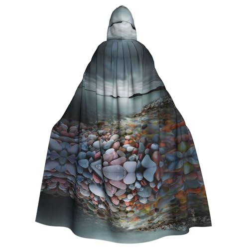 ZHAOUR Unisex Erwachsene Halloween Kapuzenumhang - Strand Stein Volldruck Cosplay Kostüm Umhang - Bequem und Langlebig Robe ZHAOUR Unisex Erwachsene Halloween Kapuzenumhang - Strand Stein Volldruck Cosplay Kostüm Umhang - Bequem und Langlebig Robe von ZHAOUR
