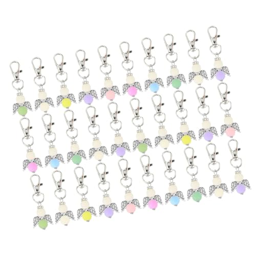 ZHAPEG Schlüsselhalter, 10/30 Stück, Segen, Schlüsselanhänger, Perlen, Flügelanhänger, Schlüsselanhänger für Gäste, Babypartys, Hochzeit, Party, Giveaway von ZHAPEG