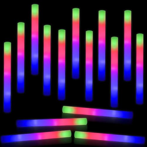 ZHFEIIRU LED-Leuchtstäbe, Leuchtstäbe, Party-LED-Leuchtstäbe, LED-Schaumstoff-Leuchtstab, Lichter in 3 Modi, Partystab für Partys, Hochzeiten, Geburtstage, Partys (56pcs) von ZHFEIIRU