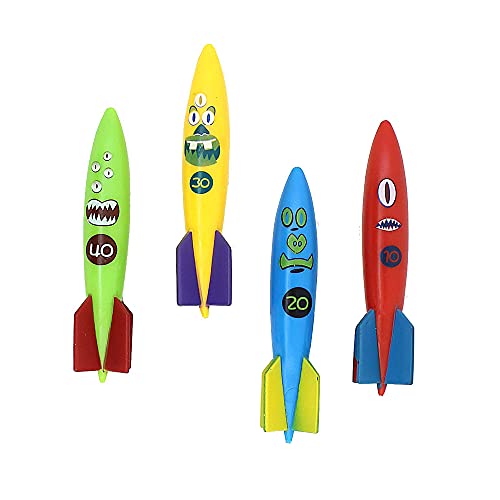 ZHFUYS Tauchbecken-Spielzeug, Unterwasserschwimmen, Werfen, Tauchen, Torpedo-Hai, 4 Stück ZHFUYS Tauchbecken-Spielzeug, Unterwasserschwimmen, Werfen, Tauchen, Torpedo-Hai, 4 Stück von ZHFUYS