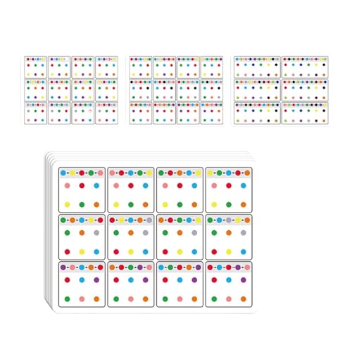 6 PCs Visuelle Tracking Trainingskarten Verbindungskarte Für Kinder Verbesserung Der Konzentrationsfähigkeiten Mit Farbenfrohen Punkten Kid Visuelle Tracking Trainingskarten Konzentration von ZHGFXIN
