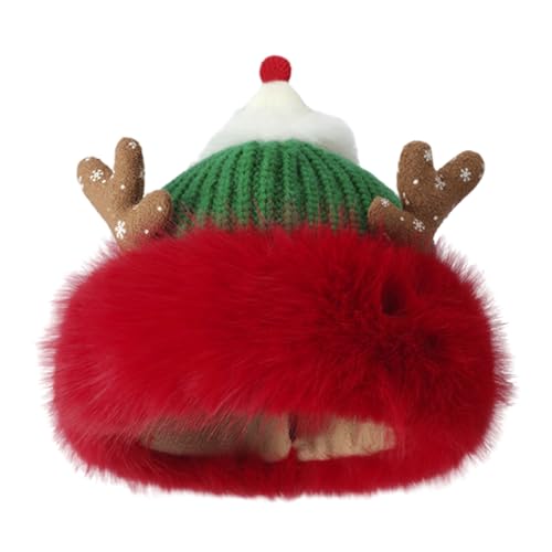 ZHGFXIN Süße Weihnachts Mützenhut Für Frauen Mädchen Weiche Gestrickte Mütze Mit Geweih Festival Kostüm Noel Winter Warmer Plüsch Winterhut Für Frauen ZHGFXIN Süße Weihnachts Mützenhut Für Frauen Mädchen Weiche Gestrickte Mütze Mit Geweih Festival Kostüm Noel Winter Warmer Plüsch Winterhut Für Frauen von ZHGFXIN